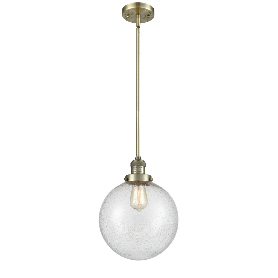 Innovations Franklin Restoration 201S-AB-G204-10 Pendant Light - Antique Brass
