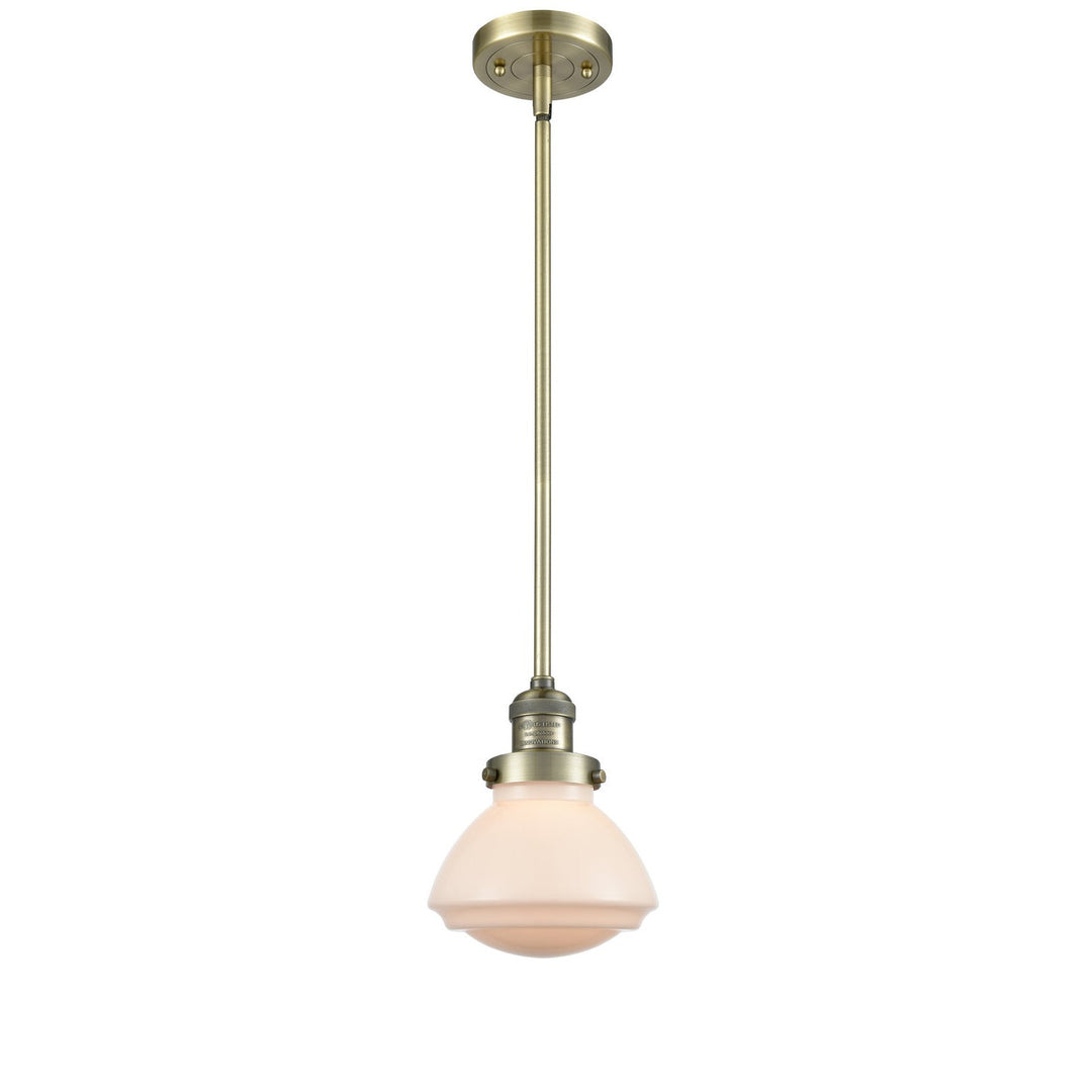 Innovations Franklin Restoration 201S-AB-G321 Pendant Light - Antique Brass