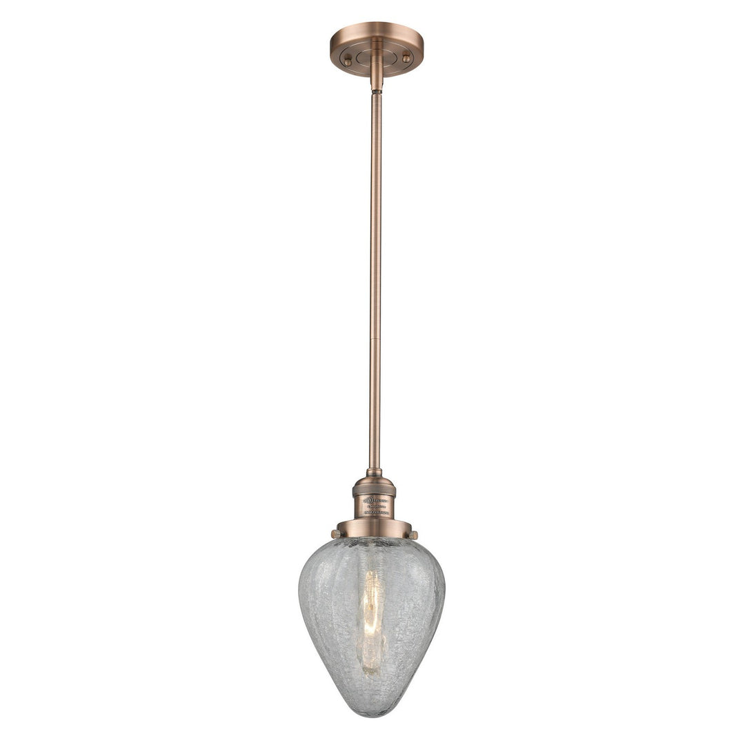 Innovations Franklin Restoration 201S-AC-G165-LED Pendant Light - Antique Copper
