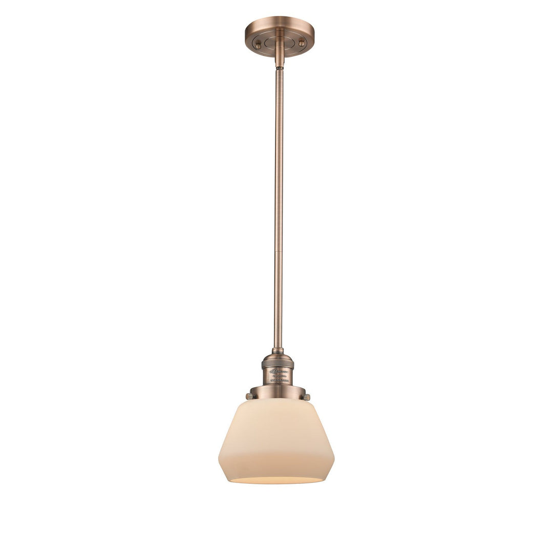 Innovations Franklin Restoration 201S-AC-G171-LED Pendant Light - Antique Copper