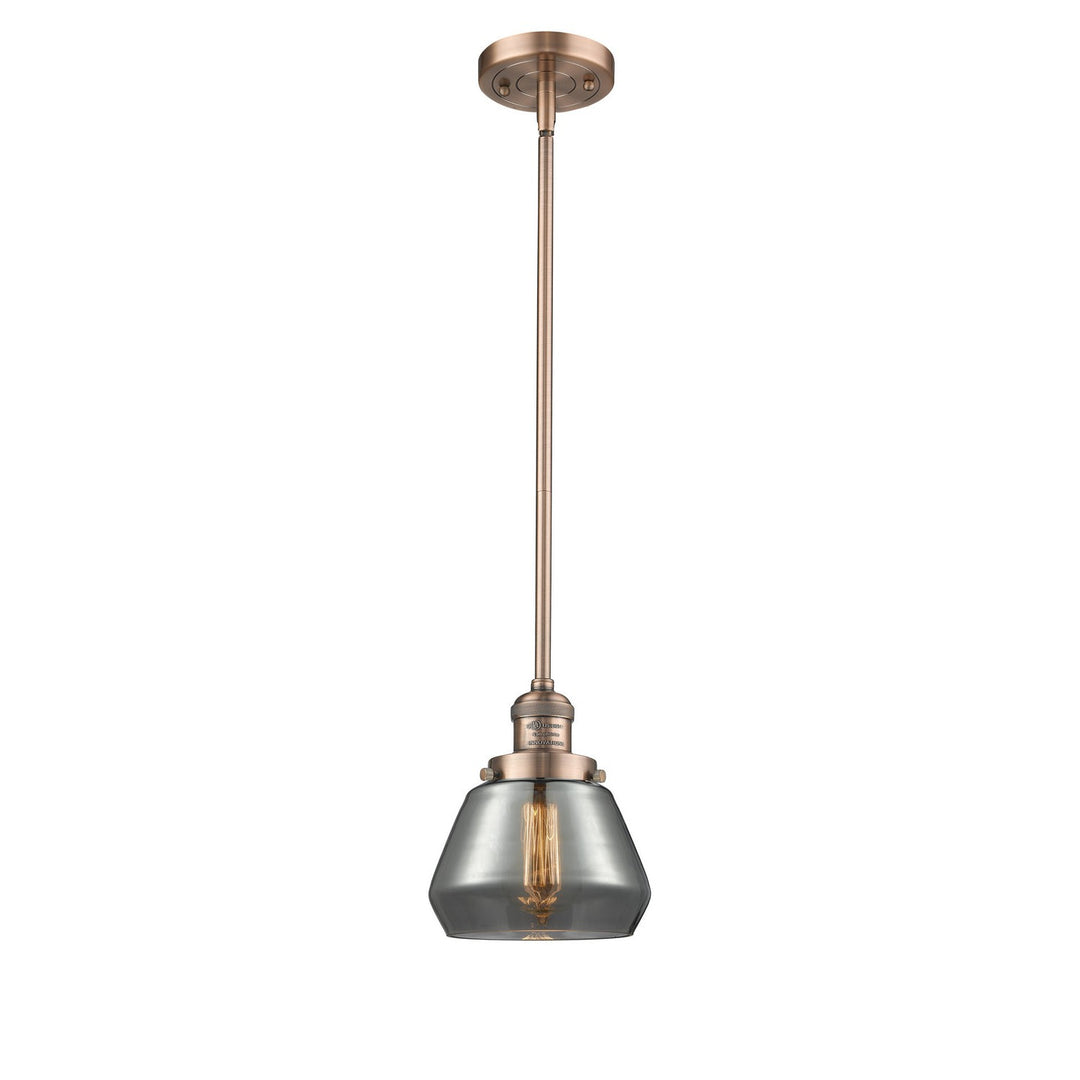 Innovations Franklin Restoration 201S-AC-G173-LED Pendant Light - Antique Copper