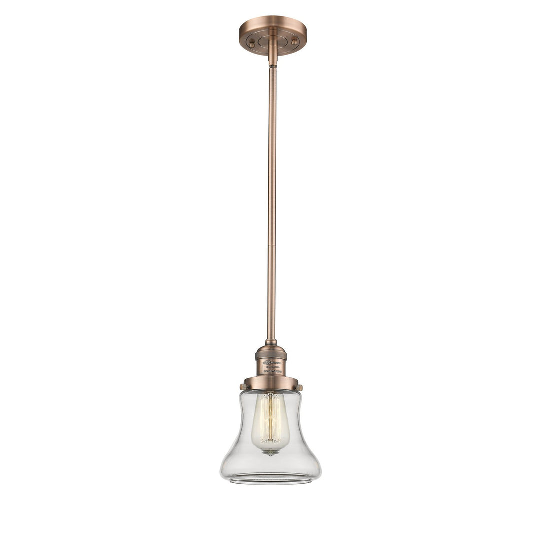 Innovations Franklin Restoration 201S-AC-G192-LED Pendant Light - Antique Copper