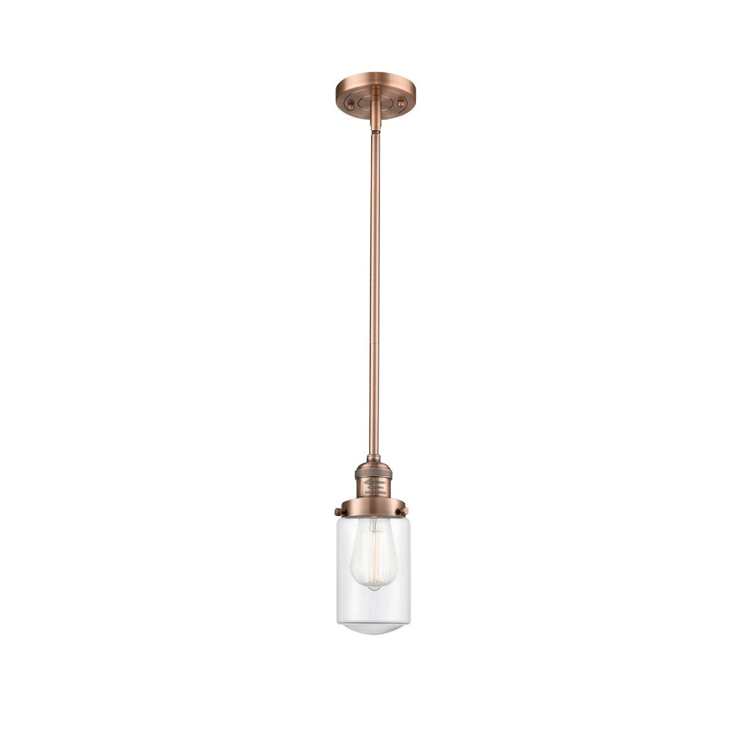 Innovations Franklin Restoration 201S-AC-G312-LED Pendant Light - Antique Copper