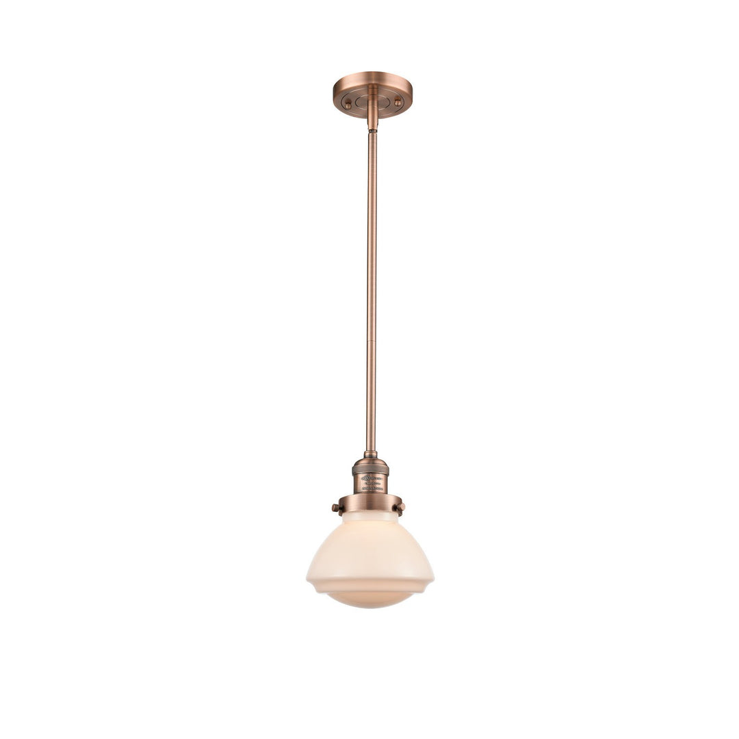 Innovations Franklin Restoration 201S-AC-G321-LED Pendant Light - Antique Copper