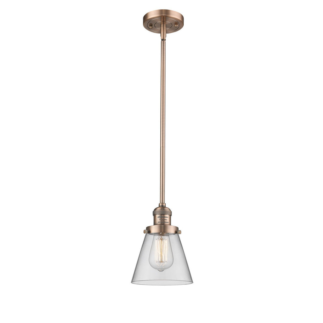 Innovations Franklin Restoration 201S-AC-G62-LED Pendant Light - Antique Copper