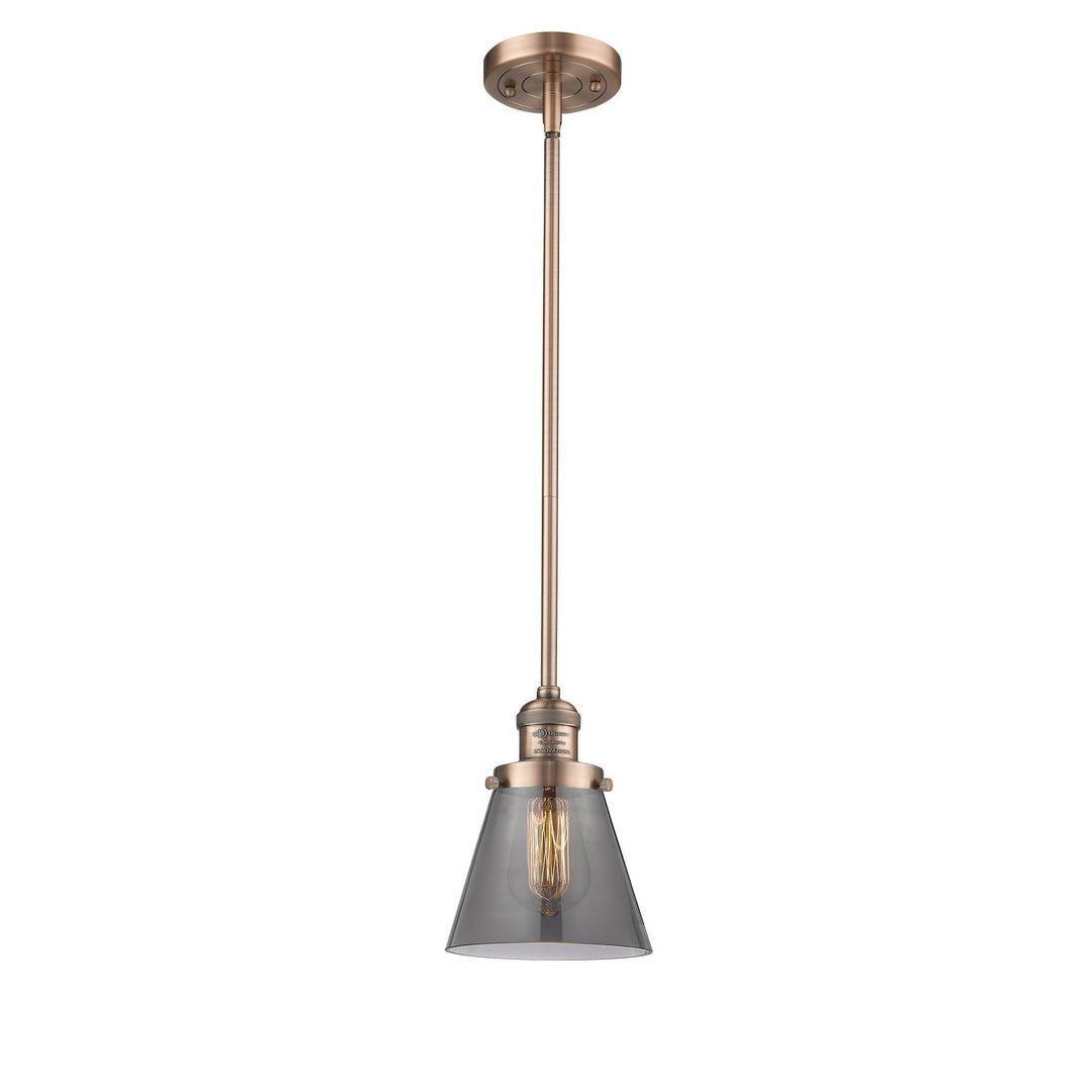 Innovations Franklin Restoration 201S-AC-G63-LED Pendant Light - Antique Copper