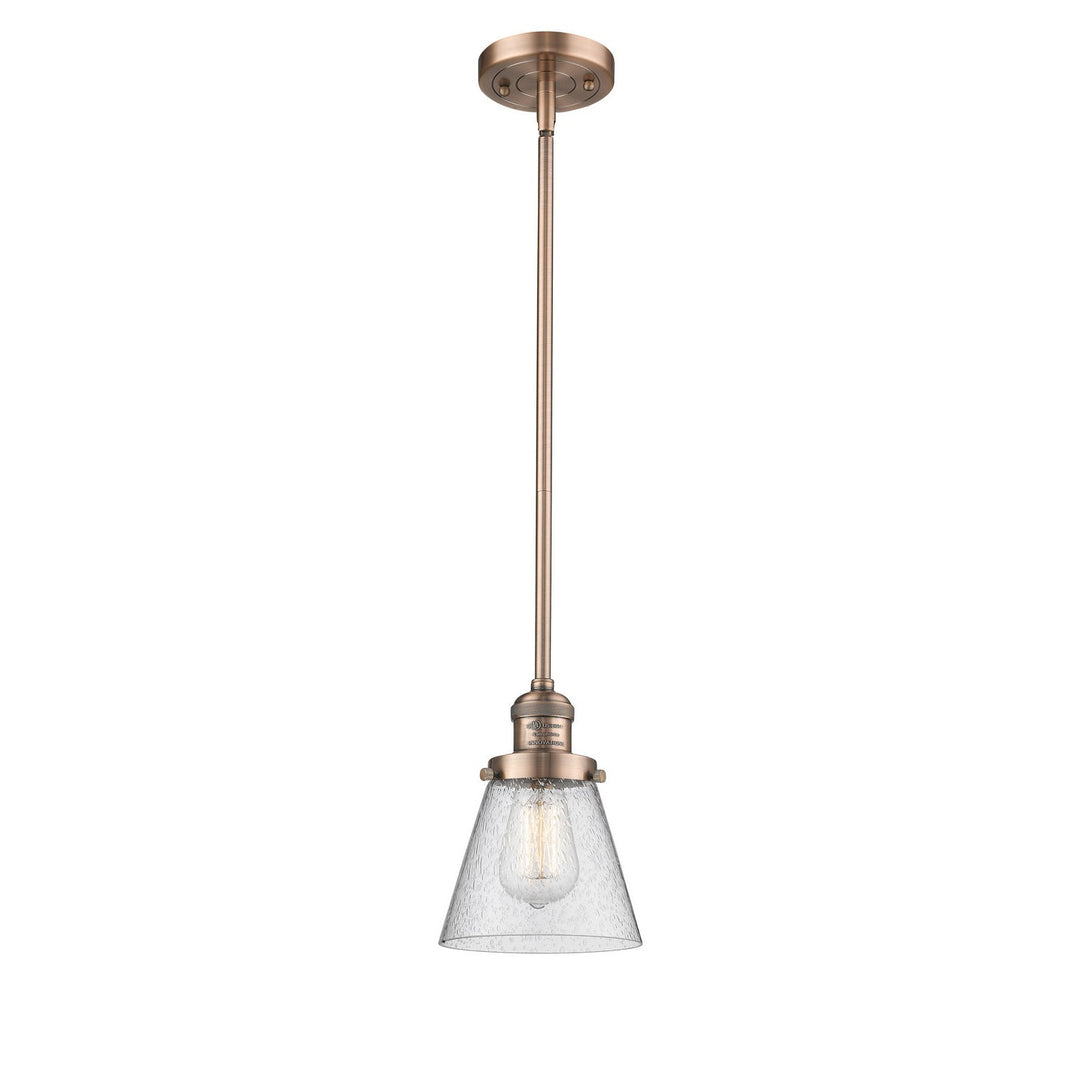 Innovations Franklin Restoration 201S-AC-G64-LED Pendant Light - Antique Copper