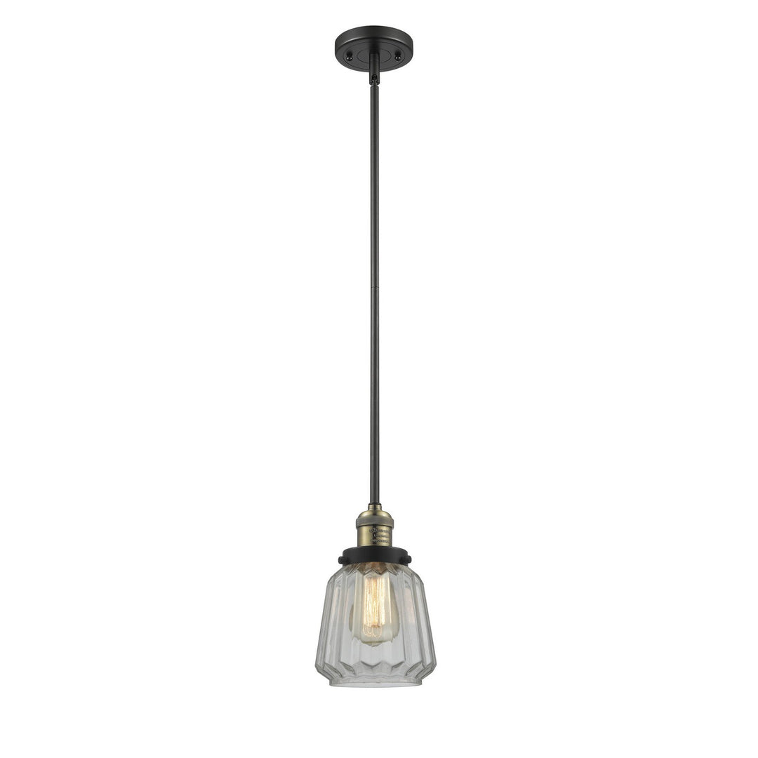Innovations Franklin Restoration 201S-BAB-G142 Pendant Light - Black Antique Brass