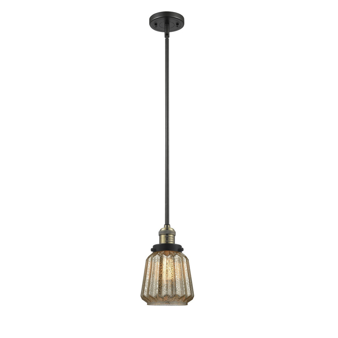 Innovations Franklin Restoration 201S-BAB-G146 Pendant Light - Black Antique Brass