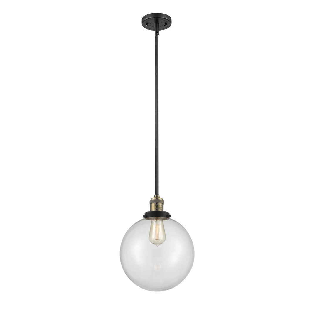 Innovations Franklin Restoration 201S-BAB-G202-10-LED Pendant Light - Black Antique Brass