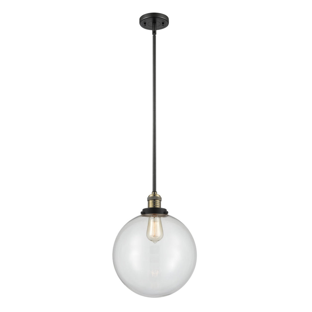 Innovations Franklin Restoration 201S-BAB-G202-12-LED Pendant Light - Black Antique Brass