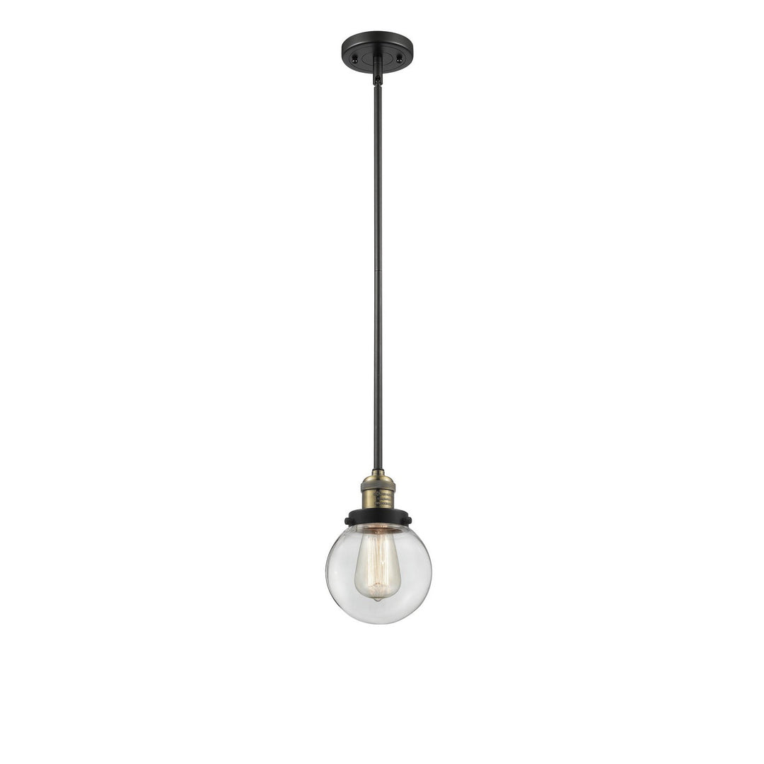 Innovations Franklin Restoration 201S-BAB-G202-6 Pendant Light - Black Antique Brass