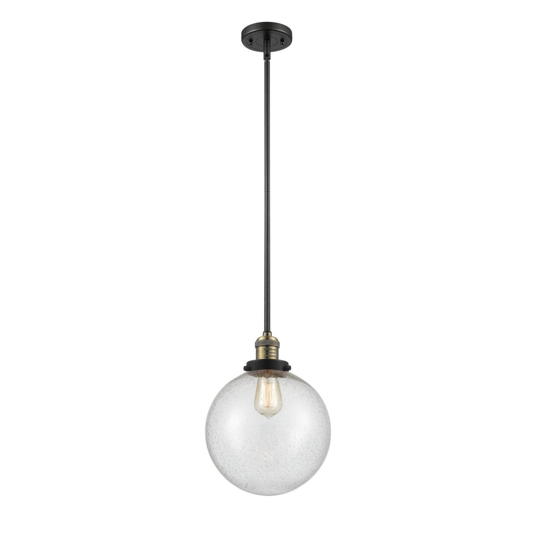 Innovations Franklin Restoration 201S-BAB-G204-10 Pendant Light - Black Antique Brass