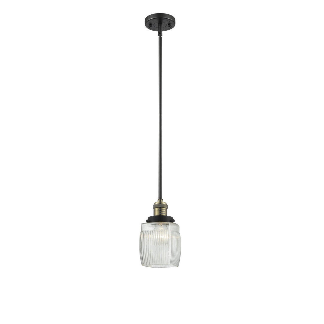 Innovations Franklin Restoration 201S-BAB-G302-LED Pendant Light - Black Antique Brass