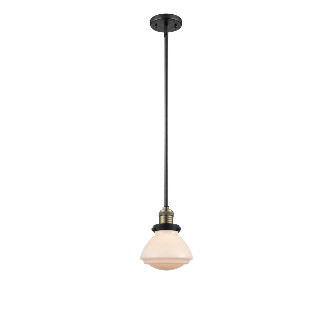 Innovations Franklin Restoration 201S-BAB-G321 Pendant Light - Black Antique Brass