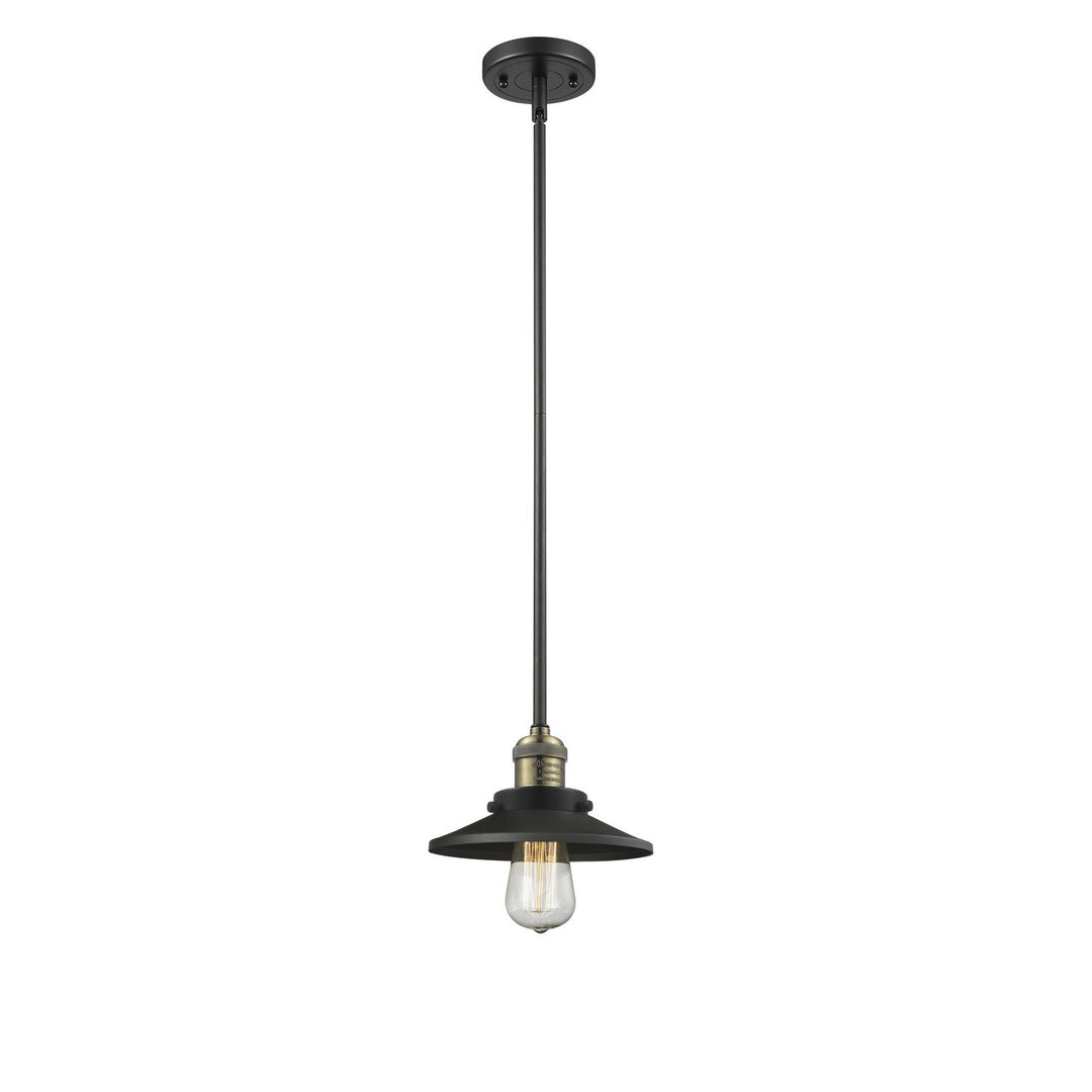 Innovations Franklin Restoration 201S-BAB-M6-LED Pendant Light - Black Antique Brass