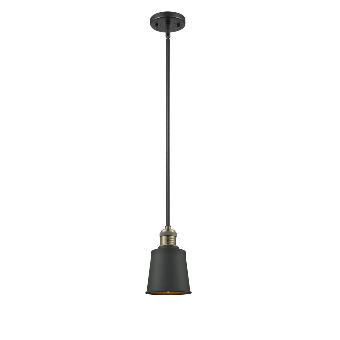 Innovations Franklin Restoration 201S-BAB-M9-AB Pendant Light - Black Antique Brass