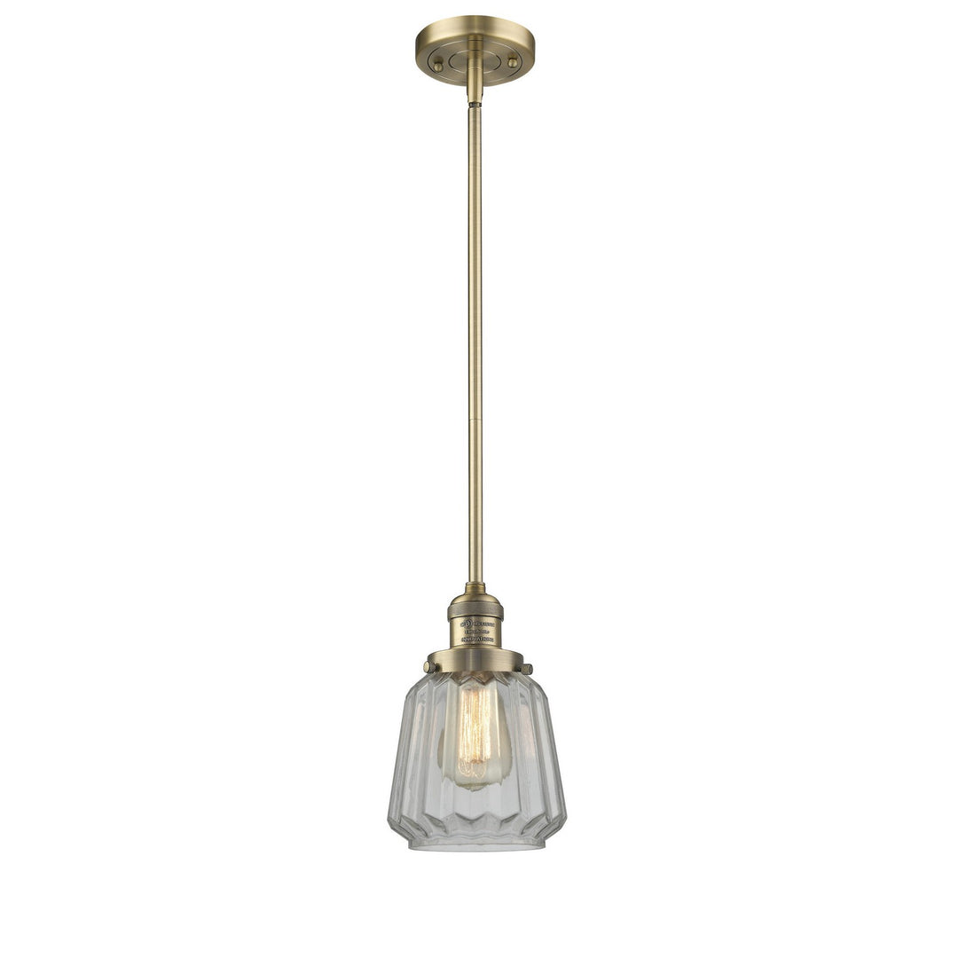 Innovations Franklin Restoration 201S-BB-G142-LED Pendant Light - Brushed Brass