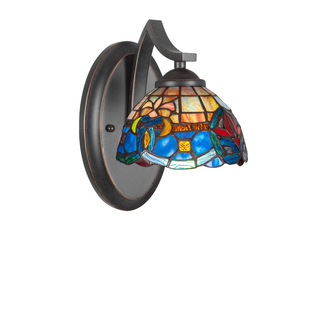 Toltec Zilo 551-dg-9355 Wall Sconce Light - Dark Granite