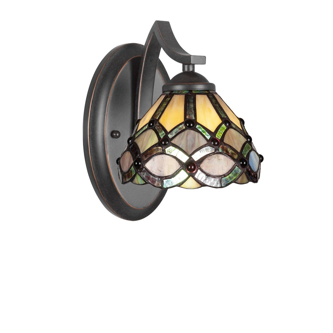 Toltec Zilo 551-dg-9435 Wall Sconce Light - Dark Granite