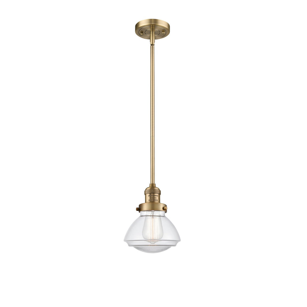 Innovations Franklin Restoration 201S-BB-G322 Pendant Light - Brushed Brass