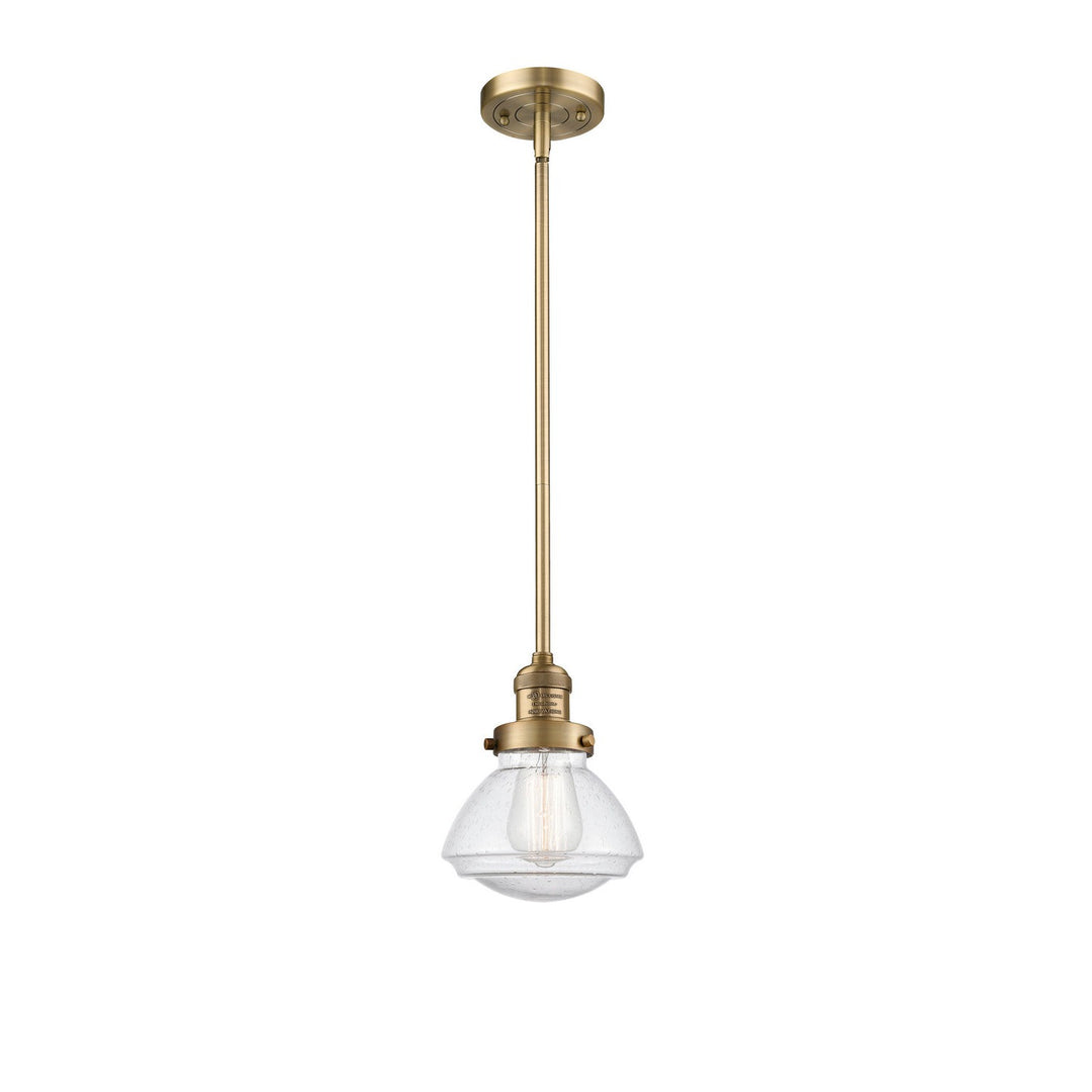 Innovations Franklin Restoration 201S-BB-G324 Pendant Light - Brushed Brass