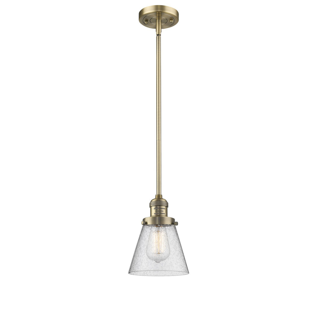 Innovations Franklin Restoration 201S-BB-G64 Pendant Light - Brushed Brass