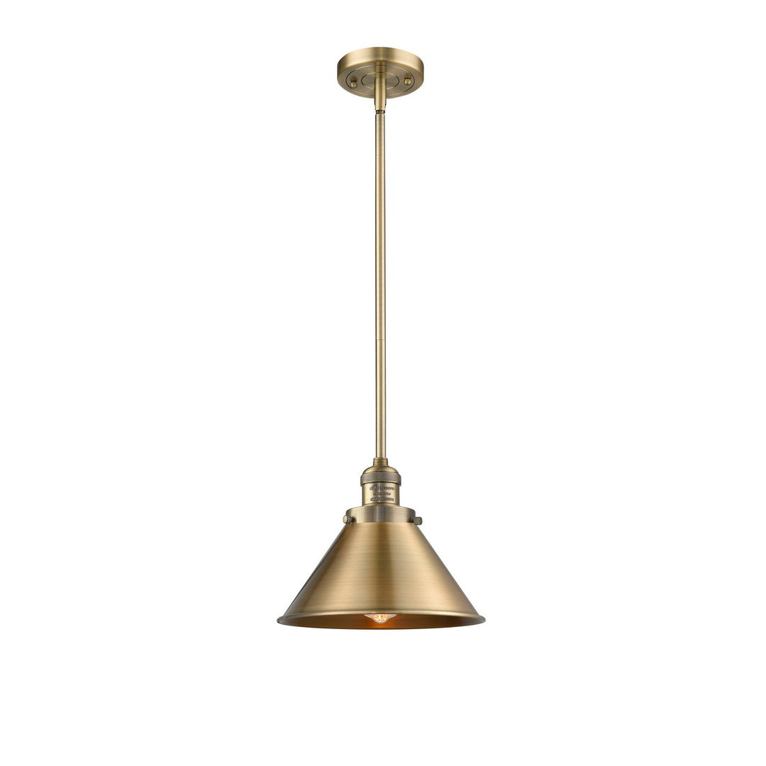 Innovations Franklin Restoration 201S-BB-M10-BB Pendant Light - Brushed Brass