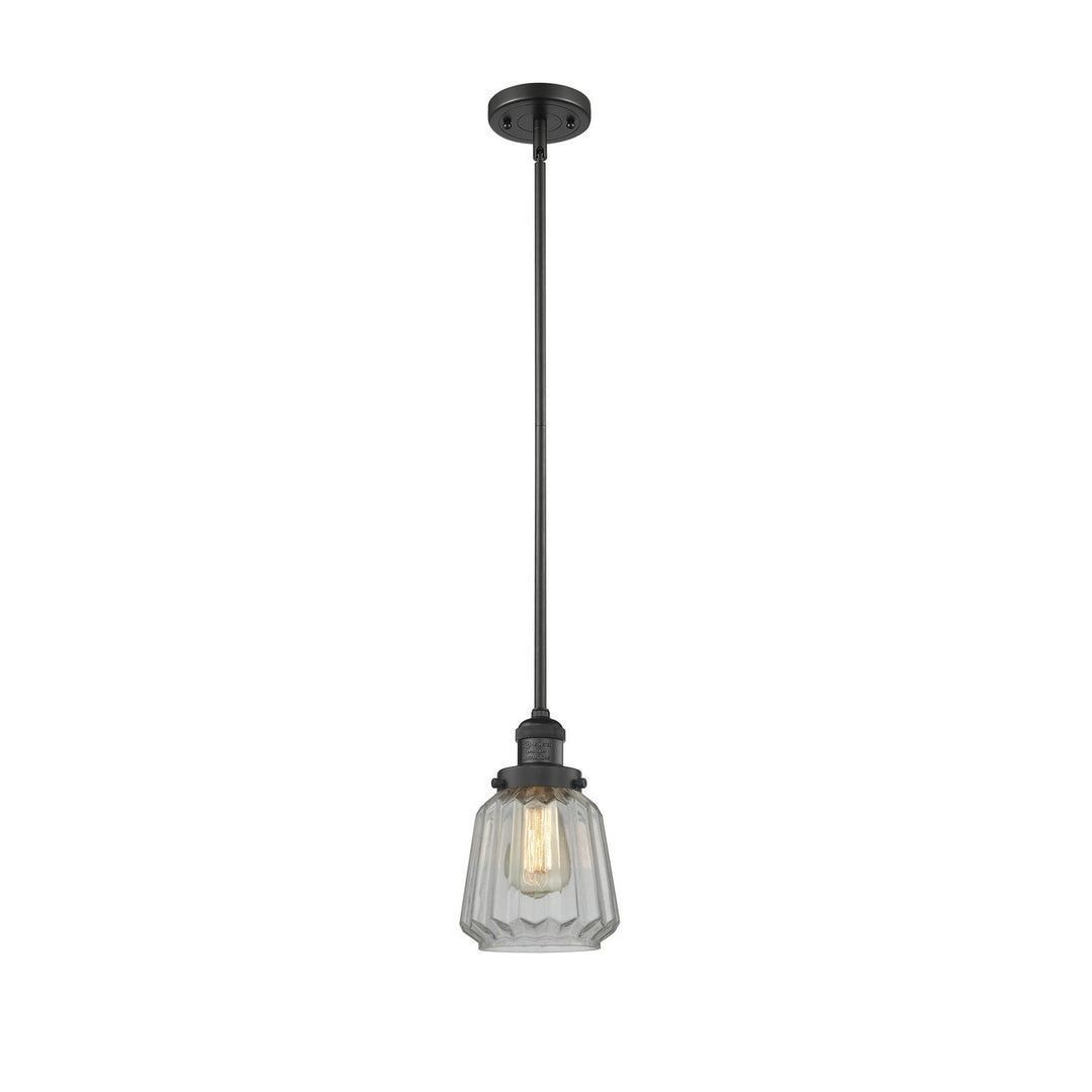 Innovations Franklin Restoration 201S-BK-G142-LED Pendant Light - Matte Black