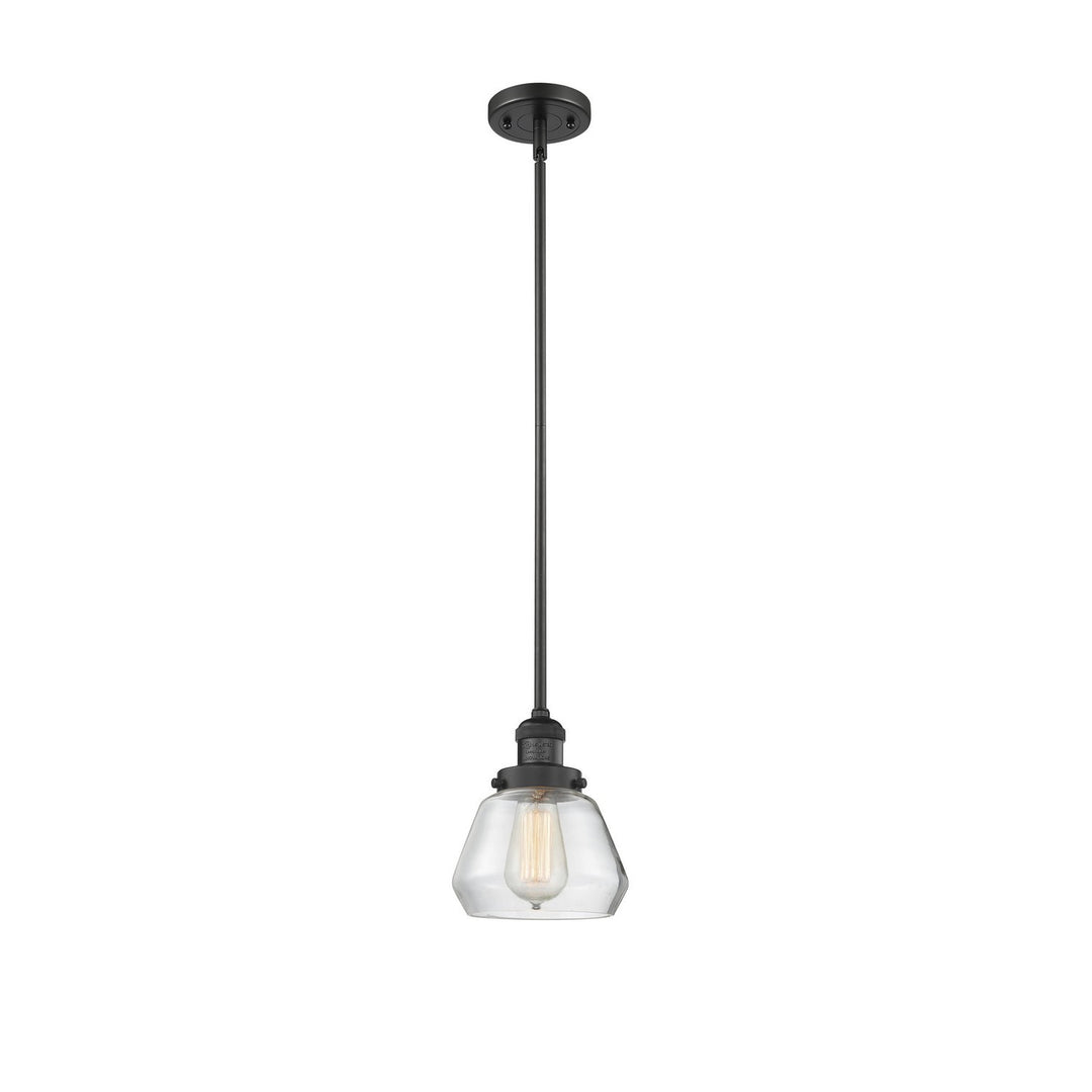 Innovations Franklin Restoration 201S-BK-G172 Pendant Light - Matte Black