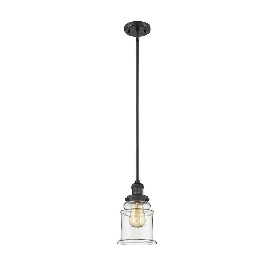 Innovations Franklin Restoration 201S-BK-G182 Pendant Light - Matte Black