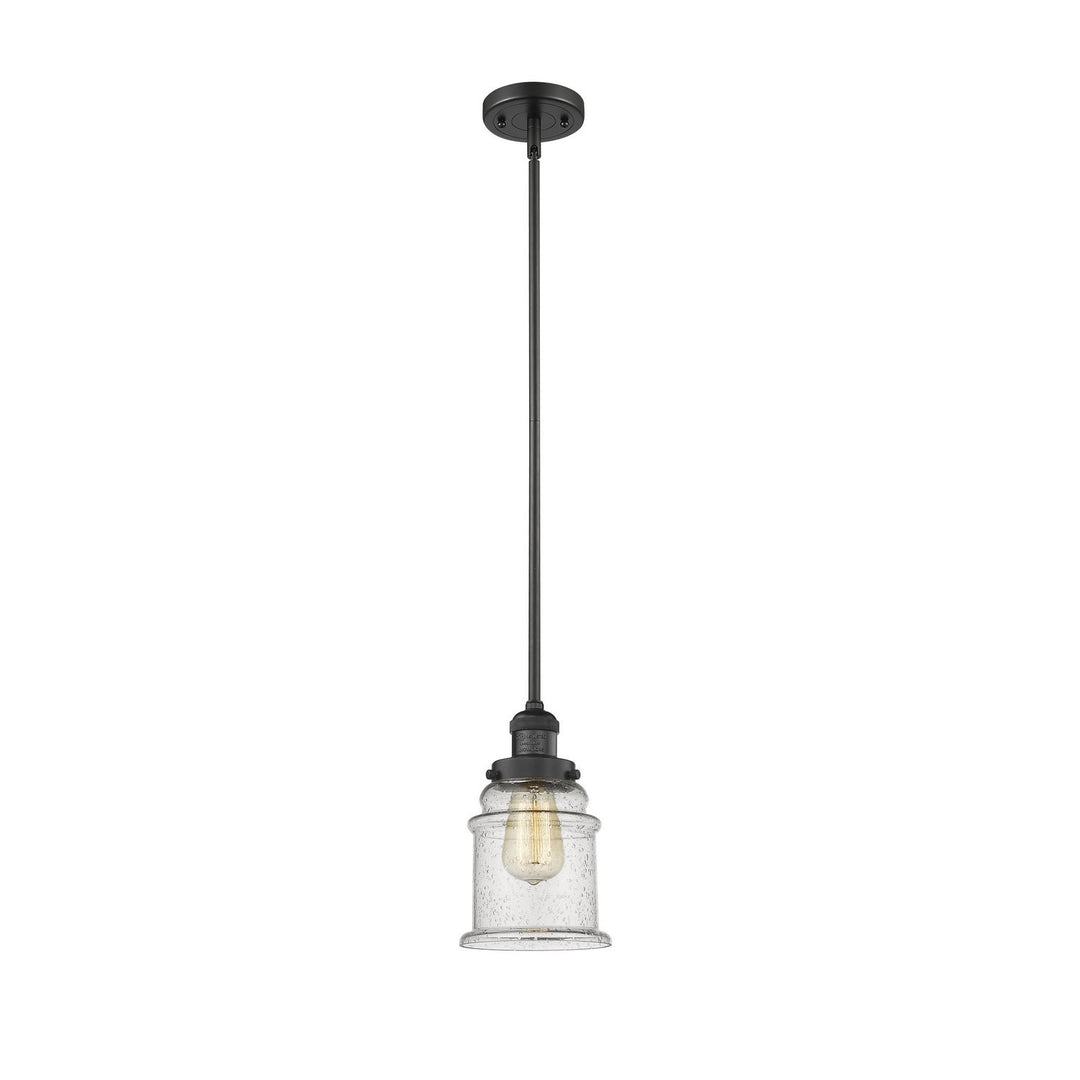 Innovations Franklin Restoration 201S-BK-G184 Pendant Light - Matte Black