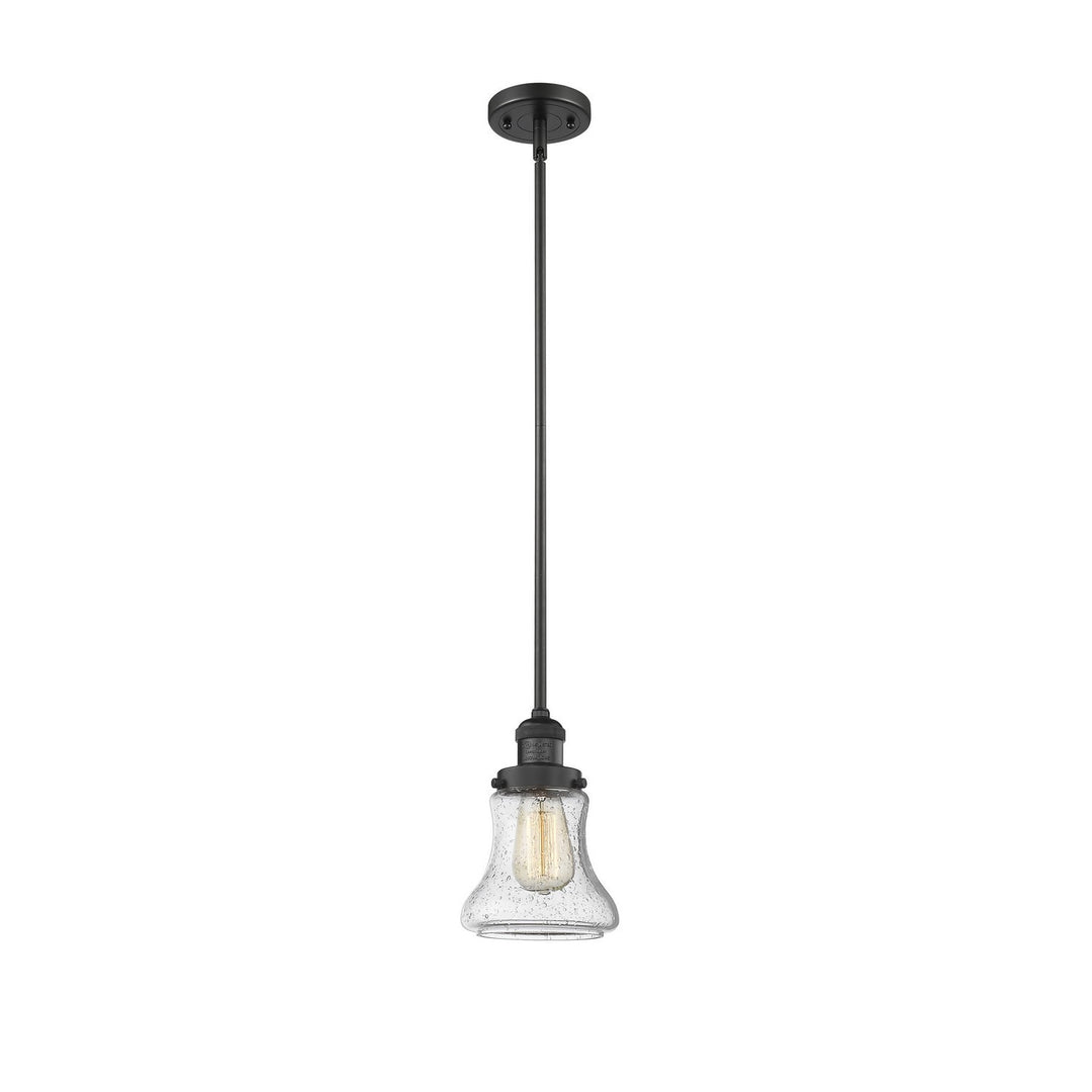 Innovations Franklin Restoration 201S-BK-G194 Pendant Light - Matte Black