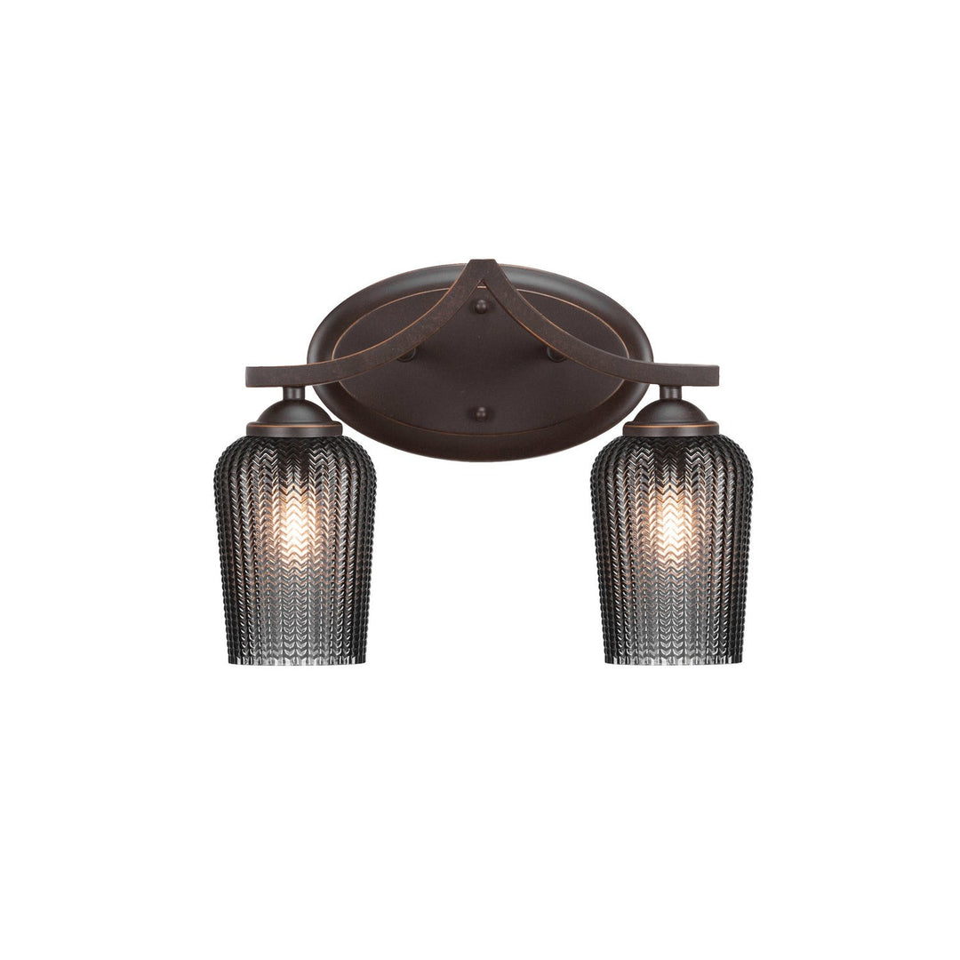 Toltec Zilo 552-dg-4252 Bath Vanity Light 15 in. wide - Dark Granite