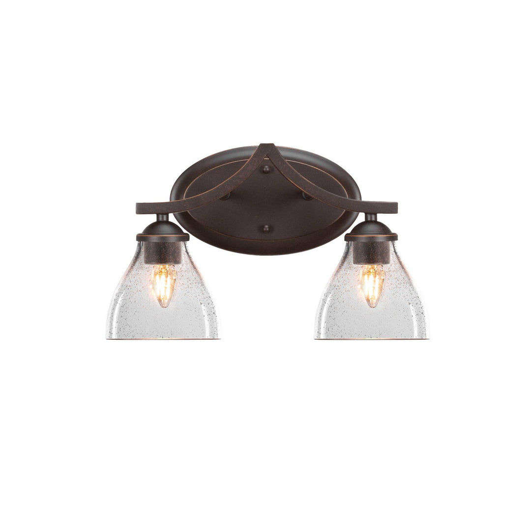 Toltec Zilo 552-dg-4760 Bath Vanity Light 15 in. wide - Dark Granite