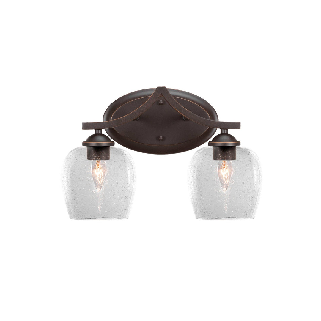 Toltec Zilo 552-dg-4810 Bath Vanity Light 15 in. wide - Dark Granite