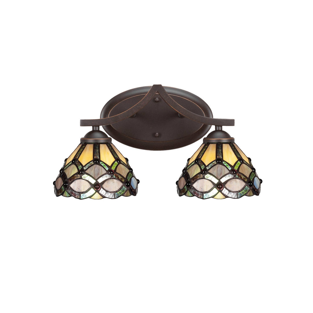 Toltec Zilo 552-dg-9435 Bath Vanity Light 16 in. wide - Dark Granite