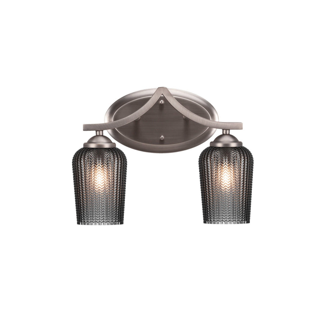 Toltec Zilo 552-gp-4252 Bath Vanity Light 15 in. wide - Graphite