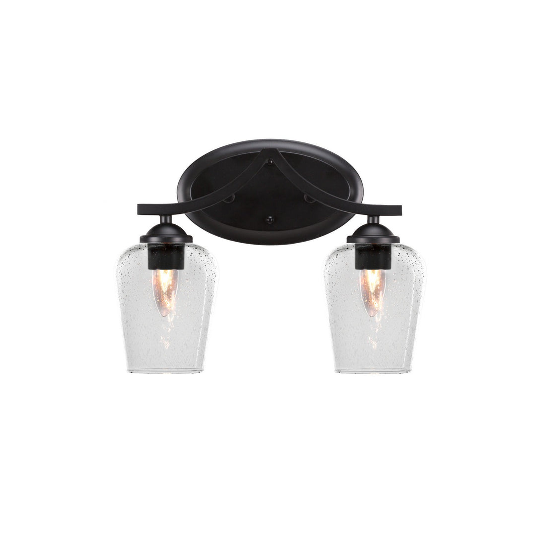 Toltec Zilo 552-mb-210 Bath Vanity Light 14 in. wide - Matte Black