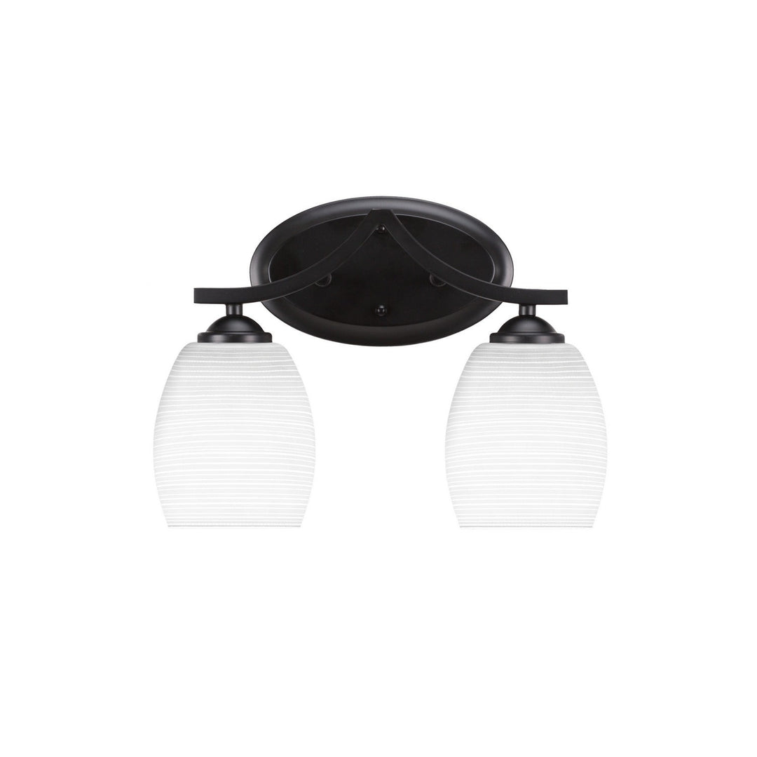 Toltec Zilo 552-mb-4021 Bath Vanity Light 14 in. wide - Matte Black