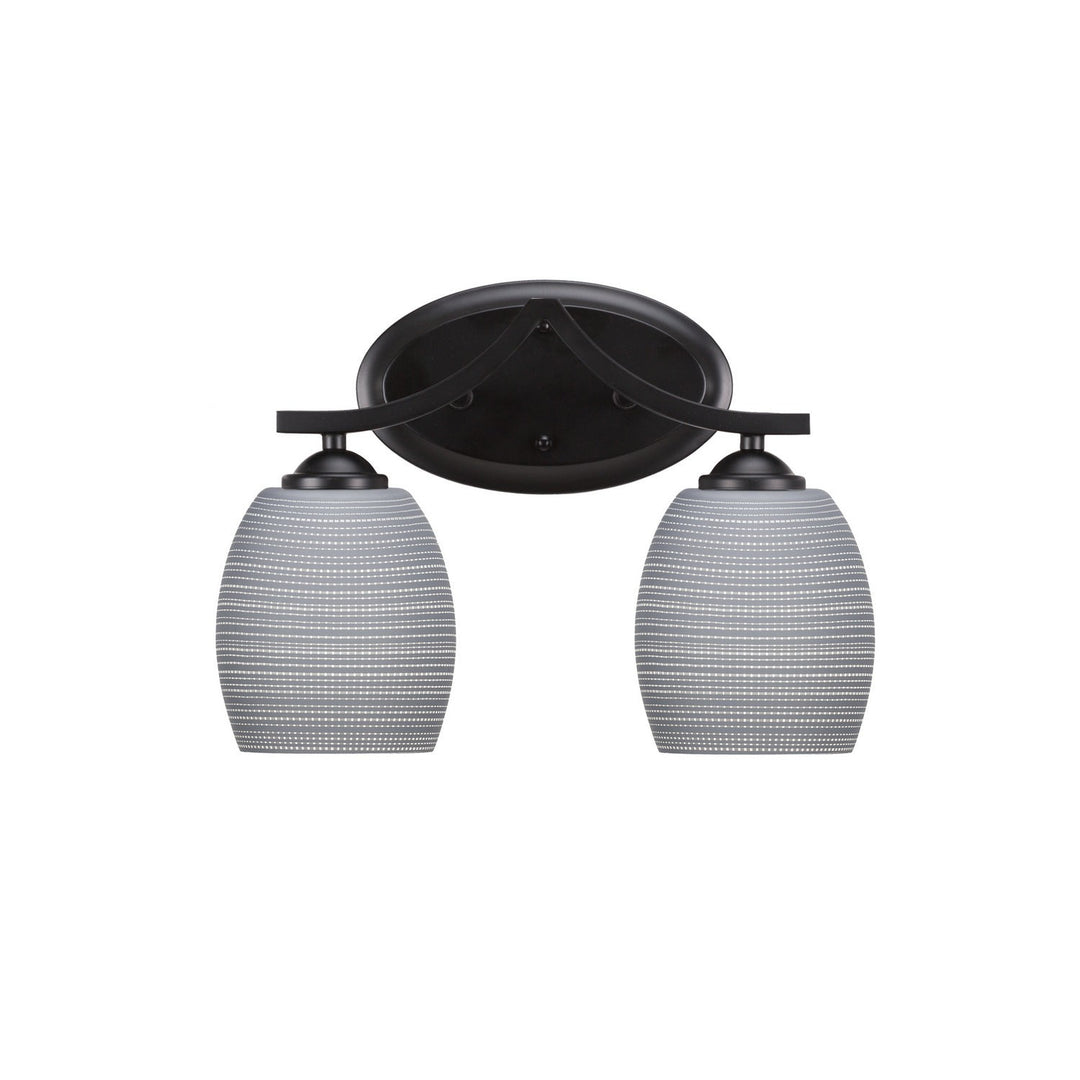 Toltec Zilo 552-mb-4022 Bath Vanity Light 14 in. wide - Matte Black