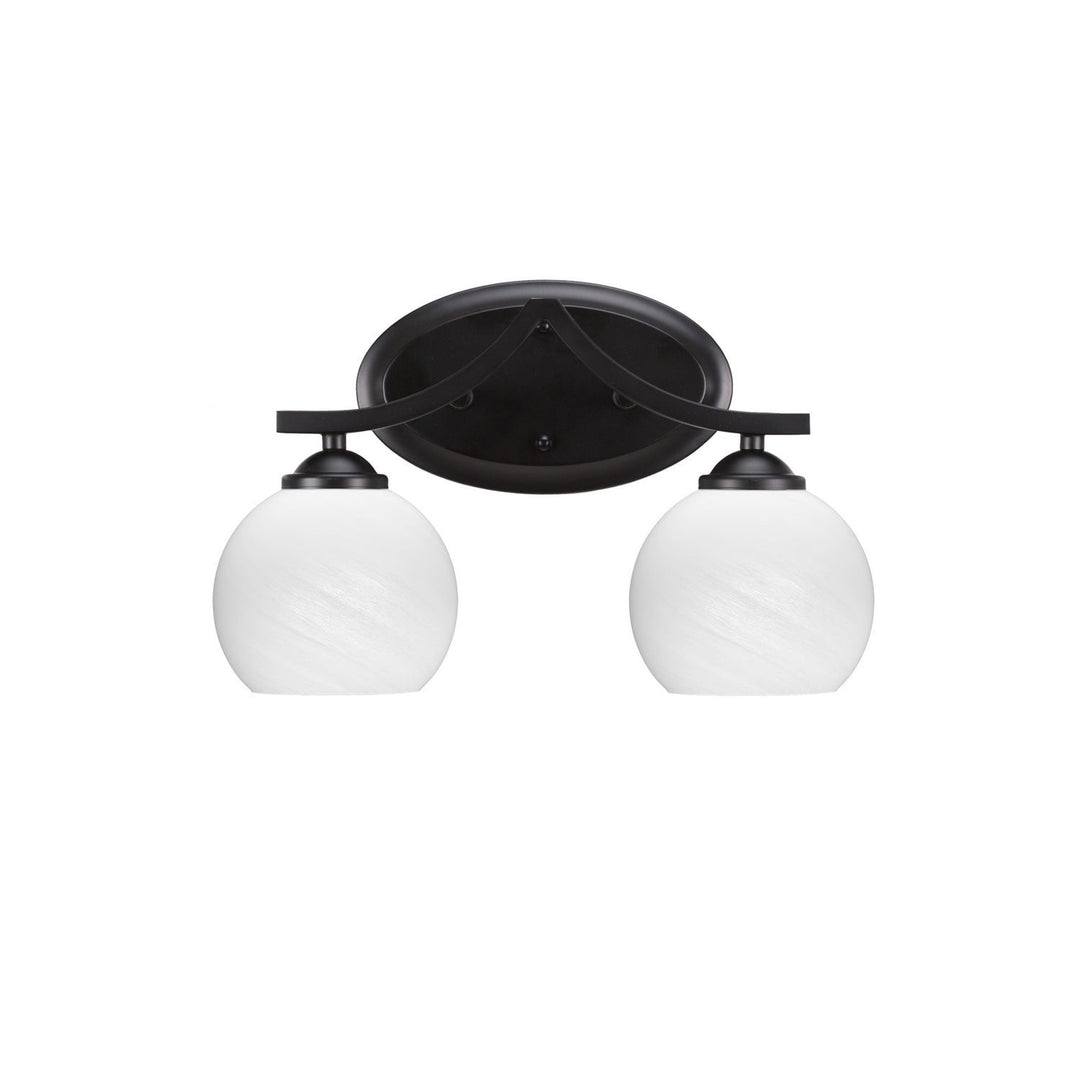 Toltec Zilo 552-mb-4101 Bath Vanity Light 15 in. wide - Matte Black