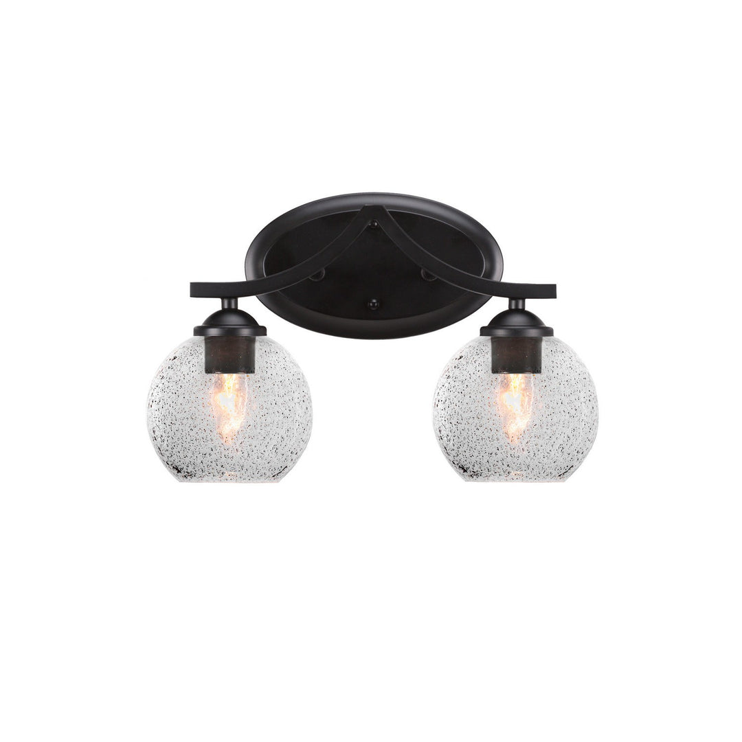 Toltec Zilo 552-mb-4102 Bath Vanity Light 15 in. wide - Matte Black