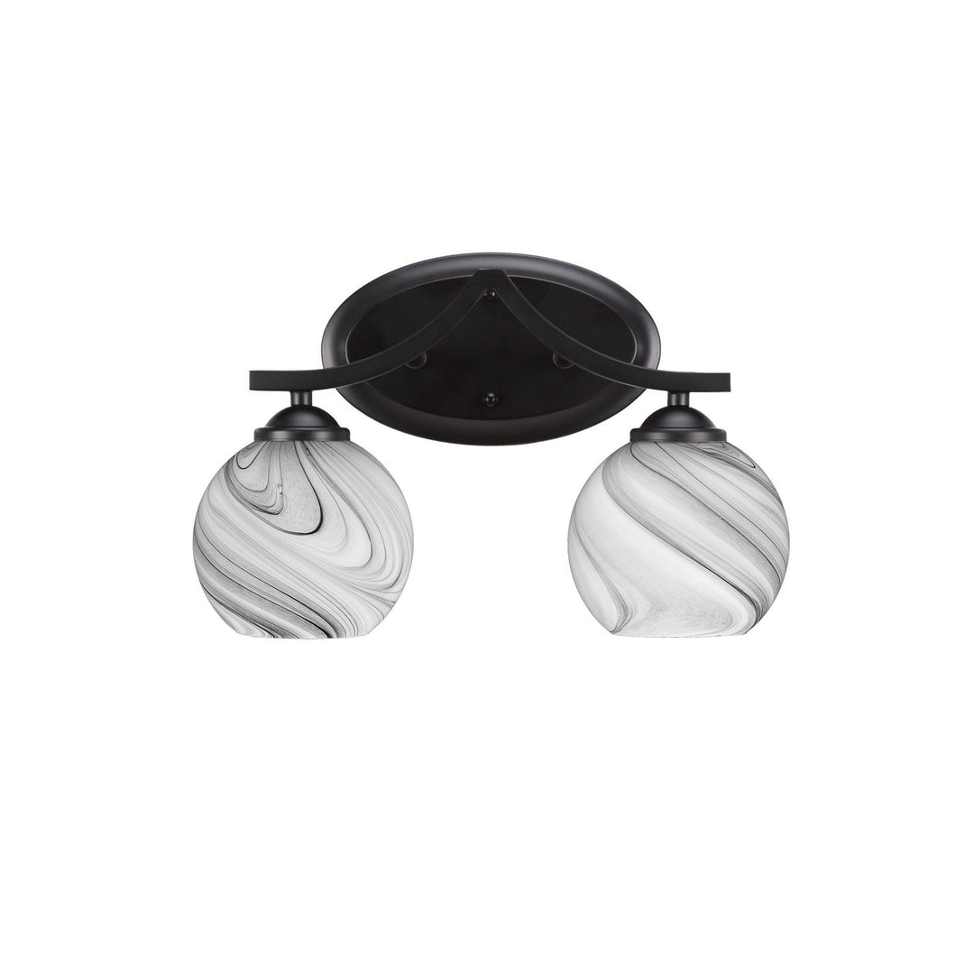 Toltec Zilo 552-mb-4109 Bath Vanity Light 15 in. wide - Matte Black