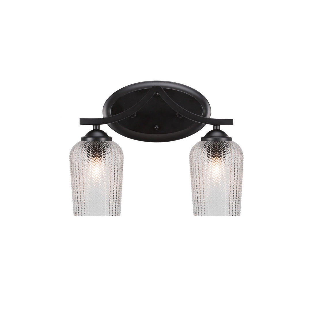 Toltec Zilo 552-mb-4250 Bath Vanity Light 15 in. wide - Matte Black