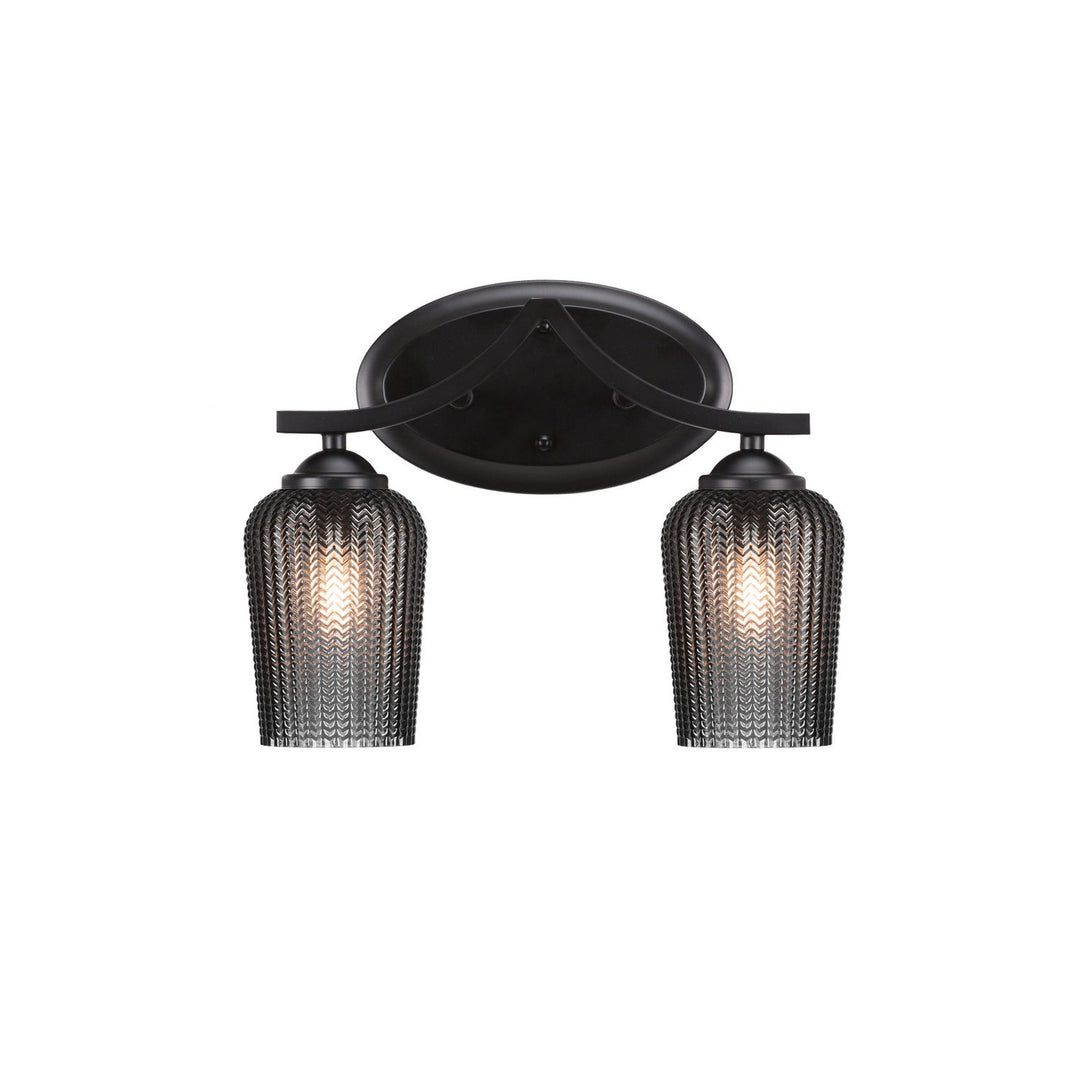 Toltec Zilo 552-mb-4252 Bath Vanity Light 15 in. wide - Matte Black