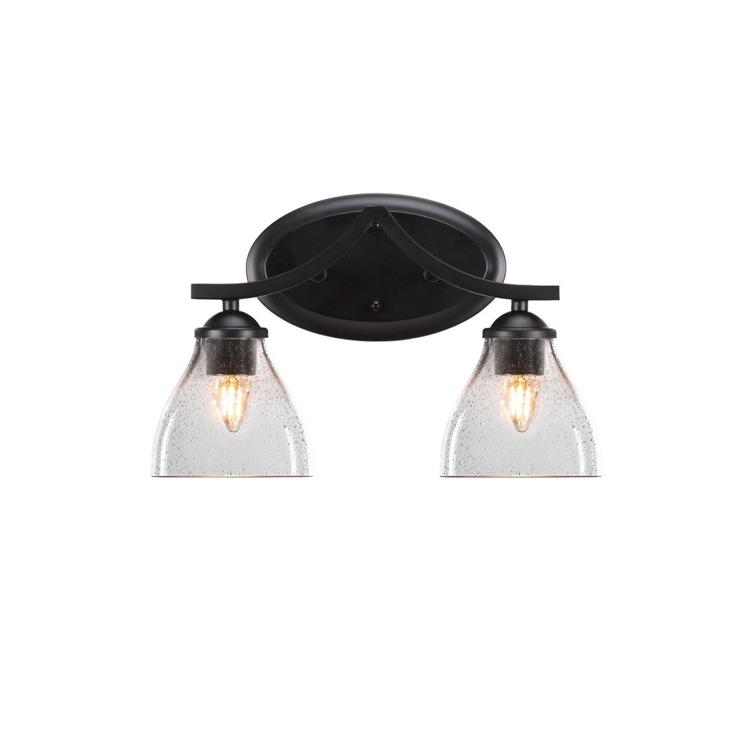 Toltec Zilo 552-mb-4760 Bath Vanity Light 15 in. wide - Matte Black