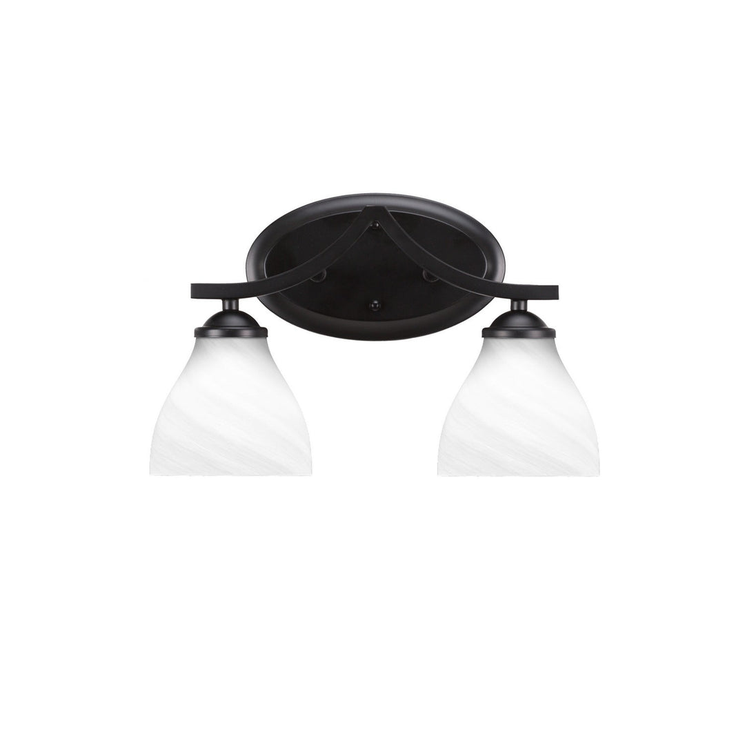 Toltec Zilo 552-mb-4761 Bath Vanity Light 15 in. wide - Matte Black