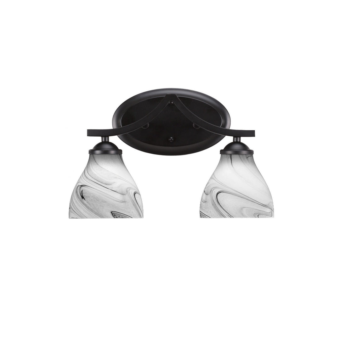 Toltec Zilo 552-mb-4769 Bath Vanity Light 15 in. wide - Matte Black