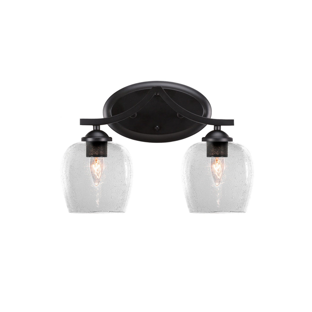 Toltec Zilo 552-mb-4810 Bath Vanity Light 15 in. wide - Matte Black